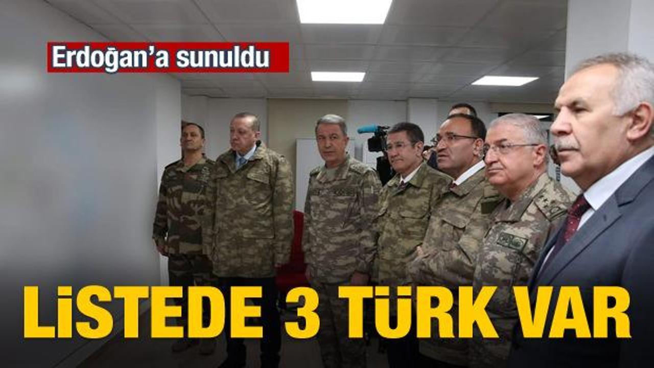 Erdoğan’a sunuldu: Devler arasında 3 Türk var