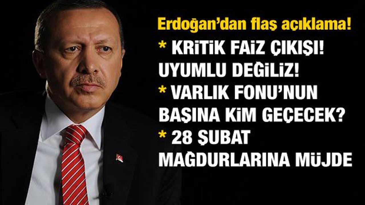Erdoğan'dan 'faiz' açıklaması! Karar alacağız
