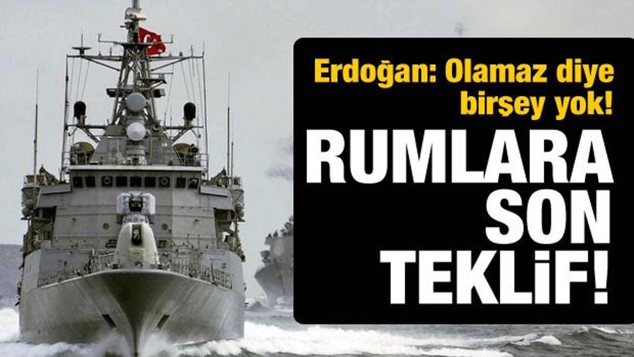 Erdoğan'dan Rum lidere son teklif!