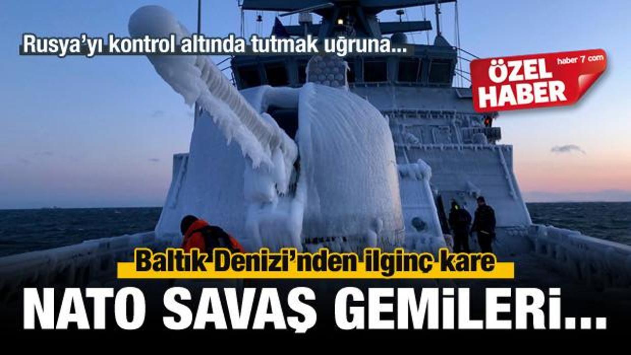 NATO savaş gemileri buz kesti!