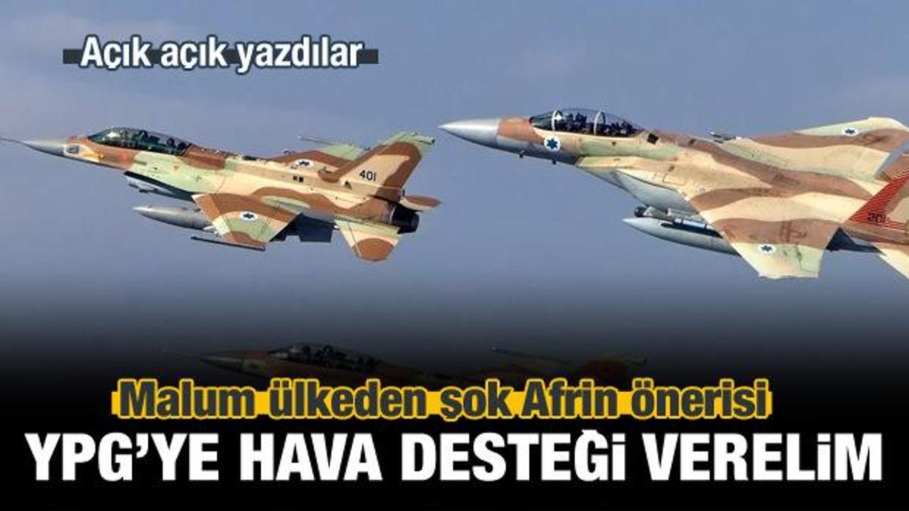 Şok öneri! YPG'ye hava desteği verelim!