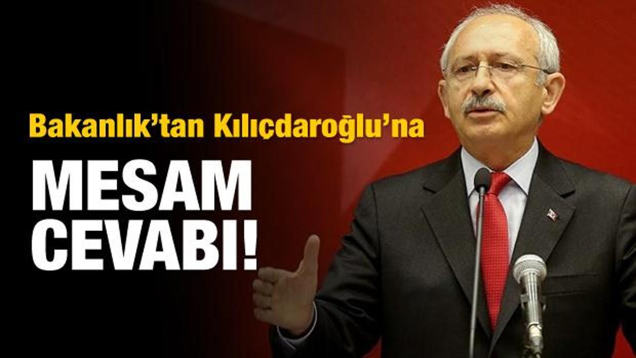 Bakanlık'tan Kılıçdaroğlu'na MESAM cevabı