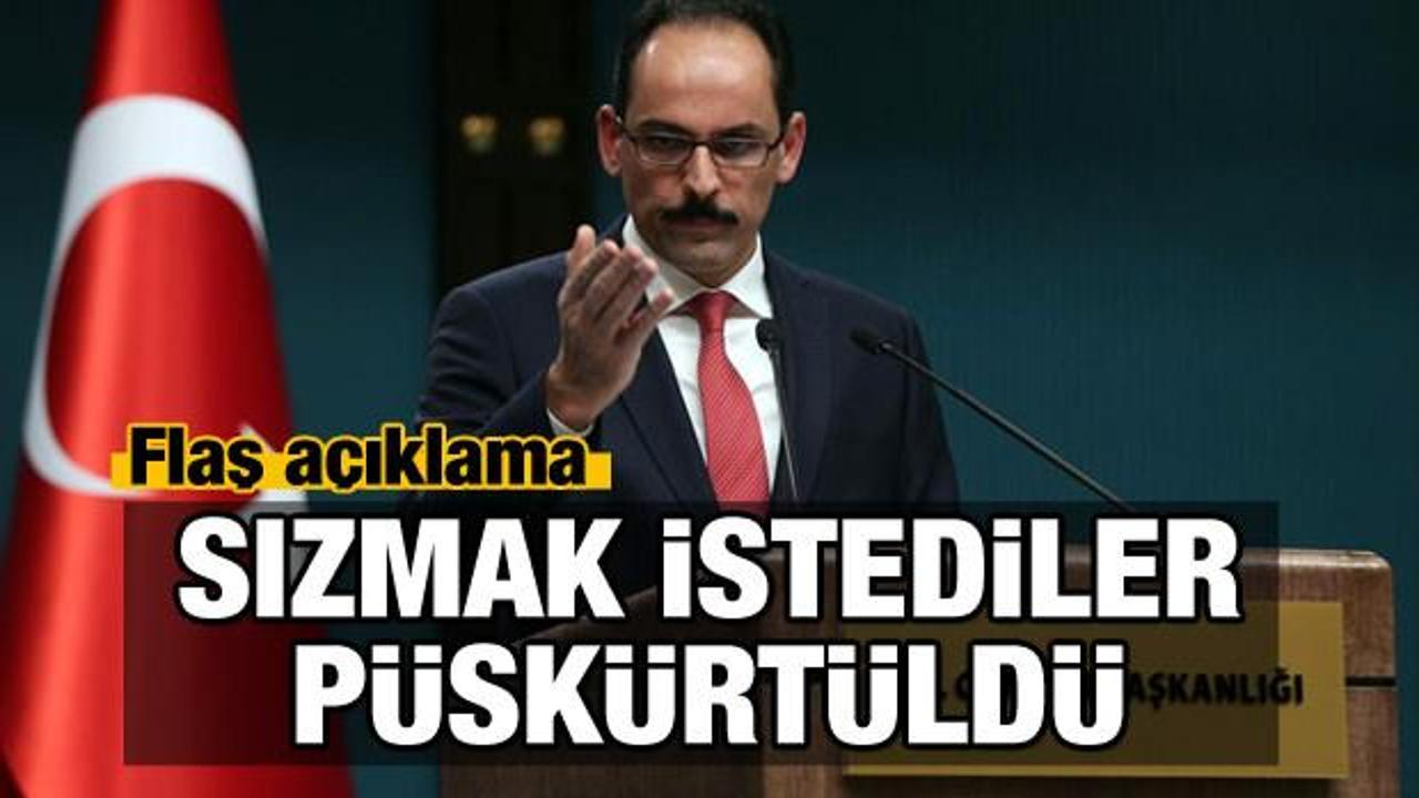 Cumhurbaşkanlığı'ndan önemli açıklamalar