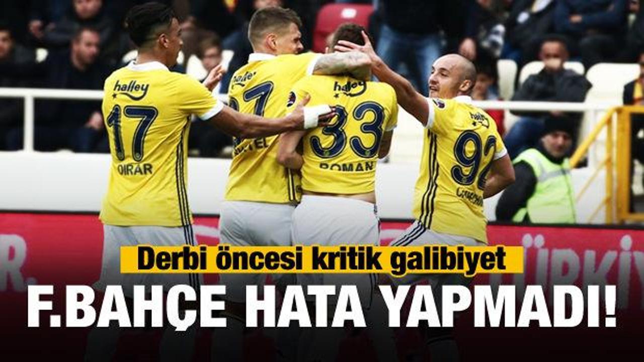Fenerbahçe Malatya'da hata yapmadı!