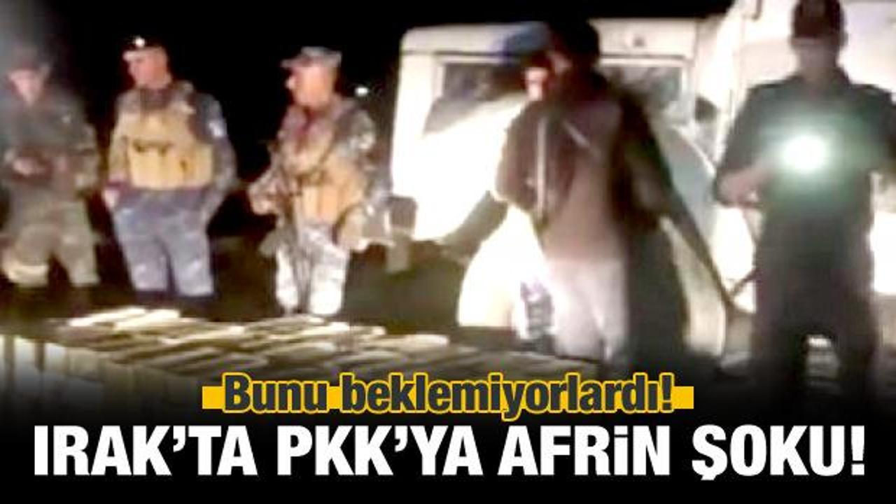 Irak'ta terör örgütü PKK'ya "Afrin" şoku!