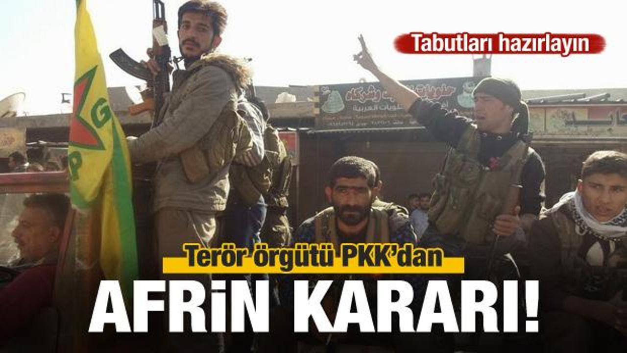 PKK'lı teröristlerden Afrin'e büyük sevkiyat!