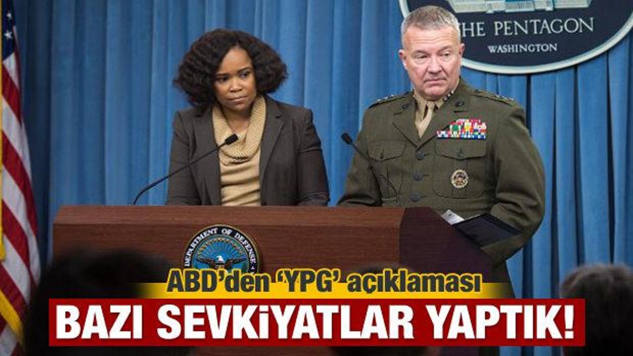 ABD'den YPG açıklaması! Sevkiyat yaptık
