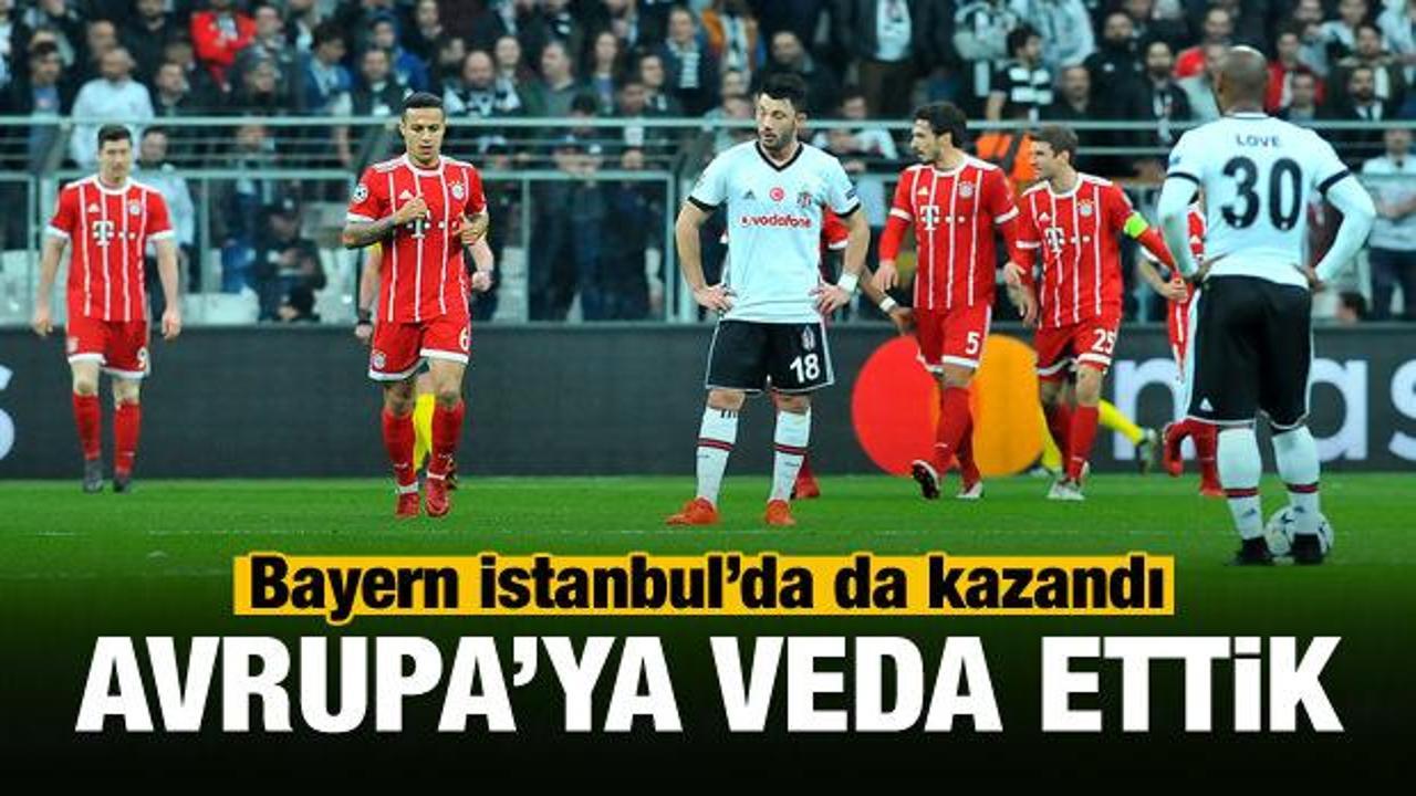 Beşiktaş Avrupa'ya veda etti...