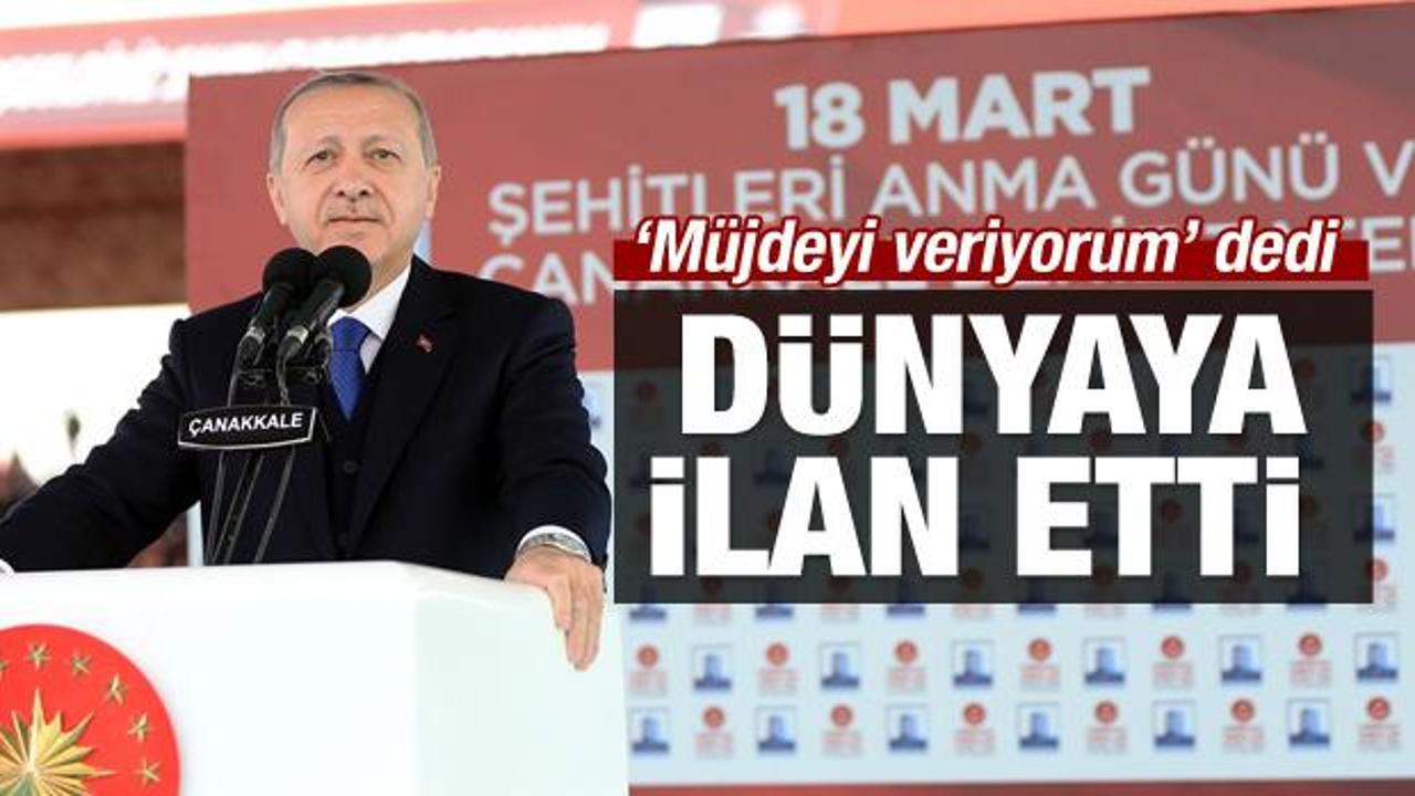 Cumhurbaşkanı Erdoğan'dan Afrin müjdesi