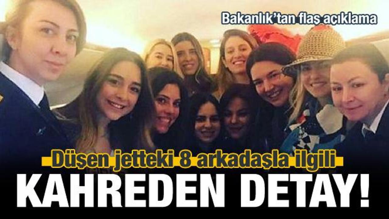 D&uuml;şen jetteki 8 arkadaşla ilgili kahreden detay!