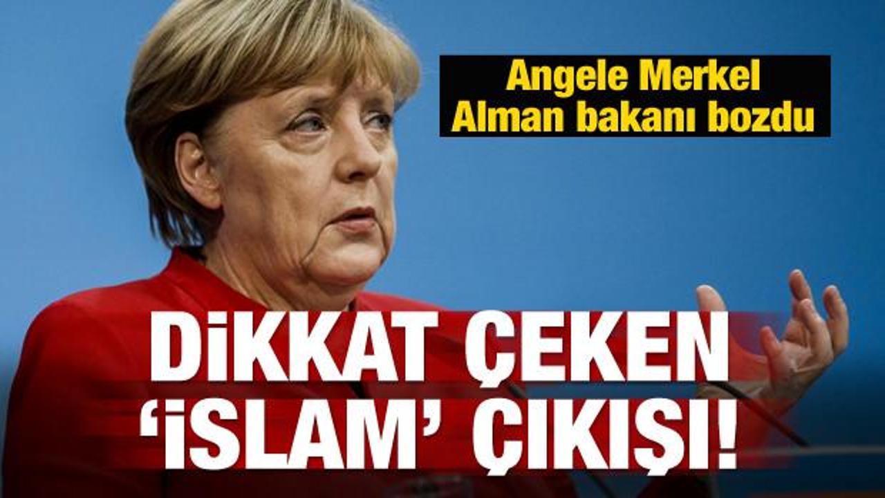 Merkel'den dikkat çeken 'İslam' çıkışı