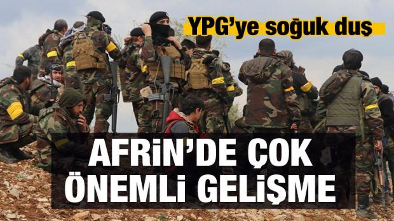 YPG'ye soğuk duş... Afrin'de çok önemli gelişme!