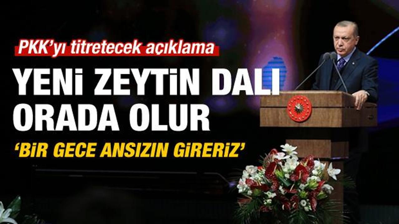 Erdoğan:  Bir gece ansızın Sincar'a gireriz!