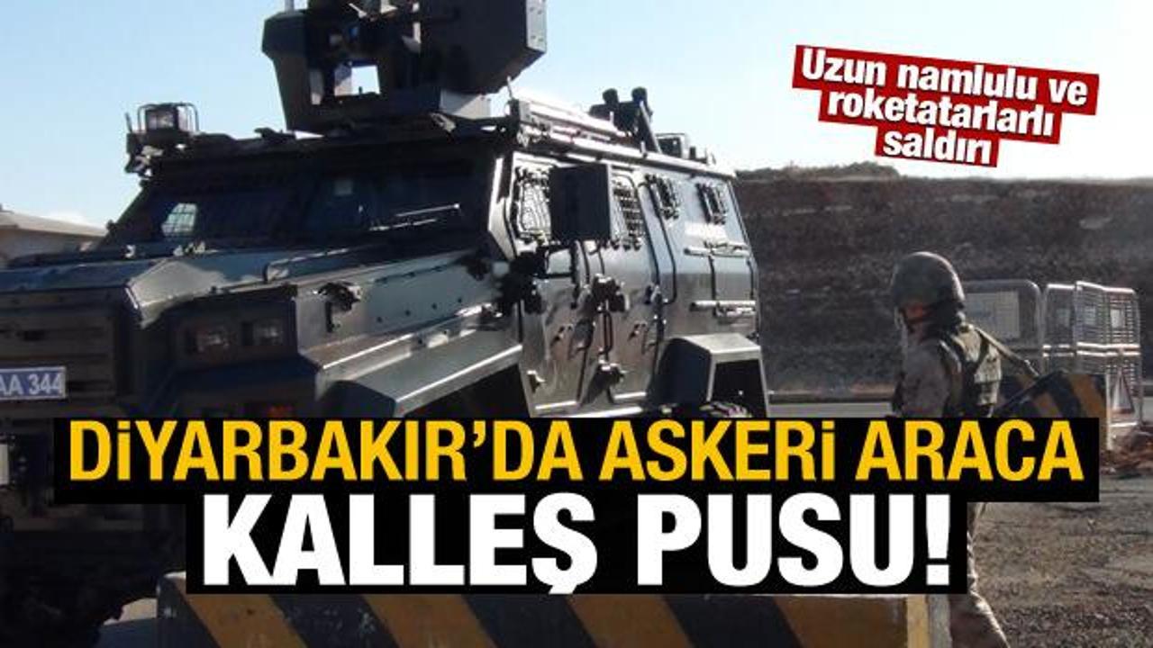 Diyarbakır'da askeri araca kalleş pusu!