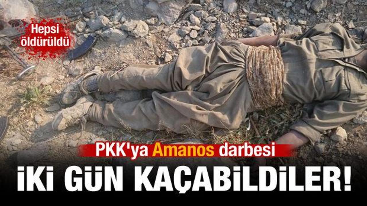 PKK'ya Amanos darbesi: Hepsi öldürüldü!