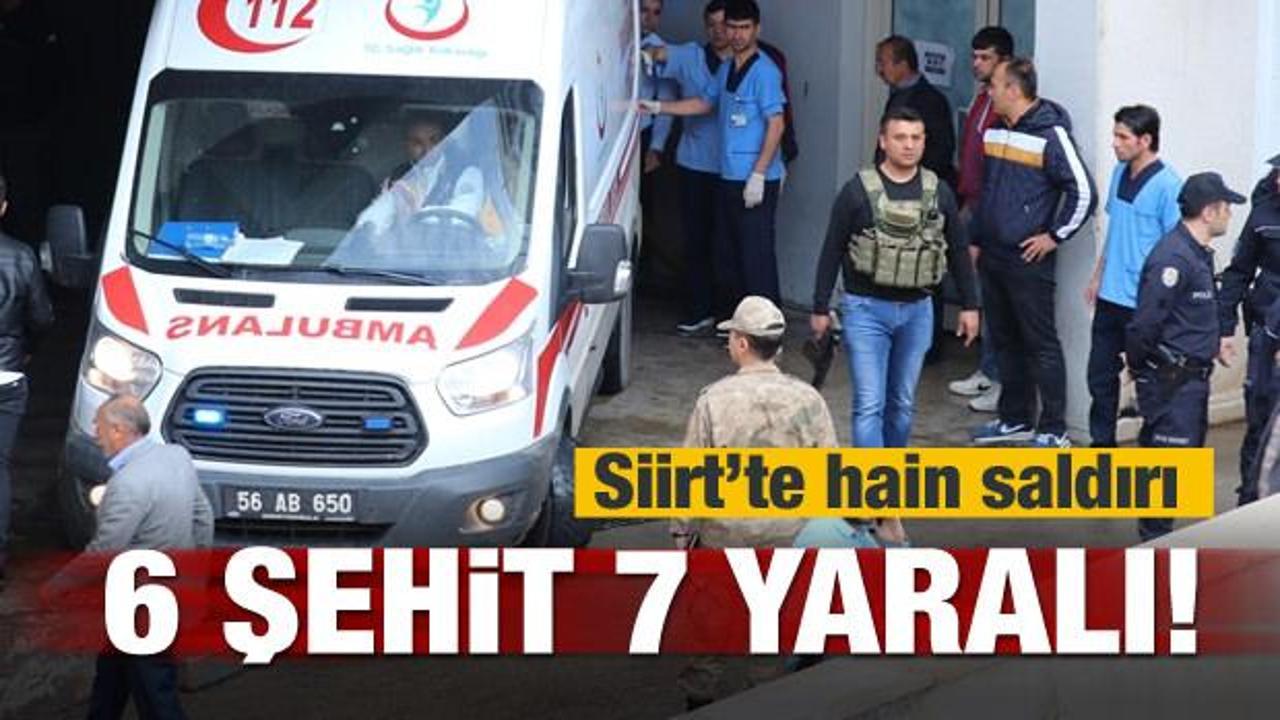 Siirt'te hain saldırı! 6 korucu şehit