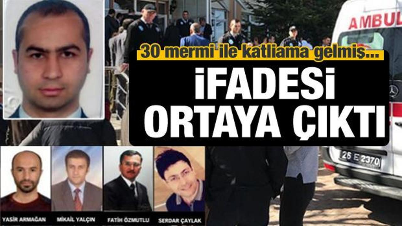 30 mermi ile katliama gelmiş!