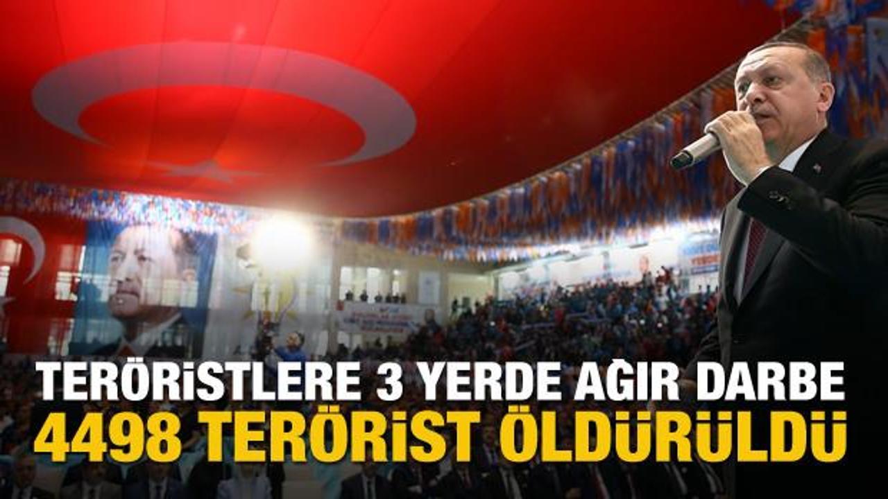 Cumhurbaşkanı Erdoğan: 4498 ter&ouml;rist &ouml;ld&uuml;r&uuml;ld&uuml;
