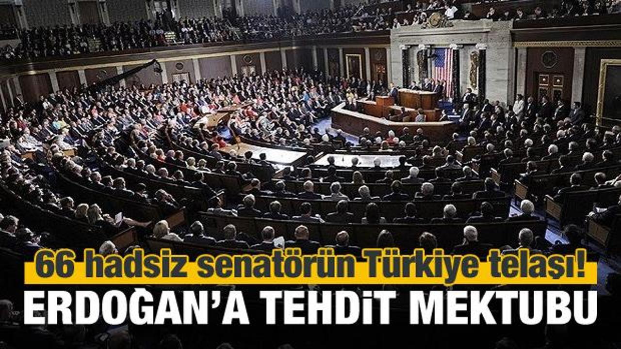 ABD'de 66 senatörden Erdoğan'a tehdit dolu mektup!