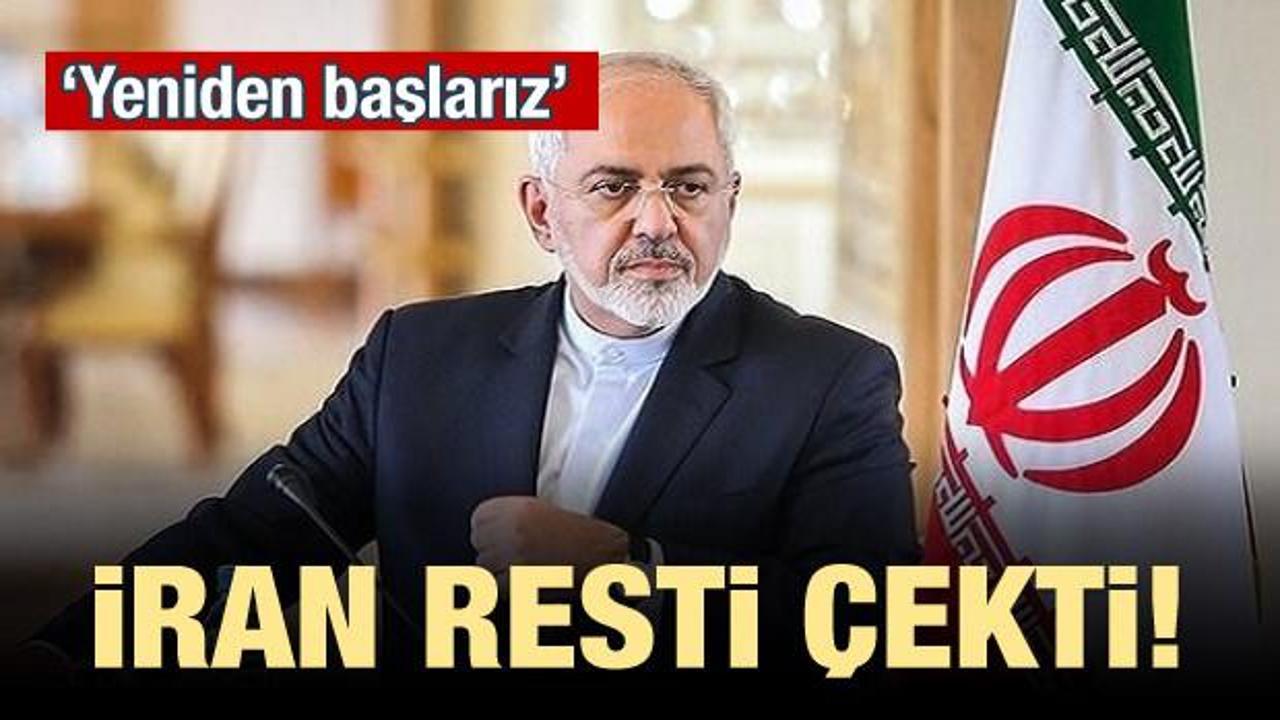 İran resti çekti! 'Yeniden başlarız'