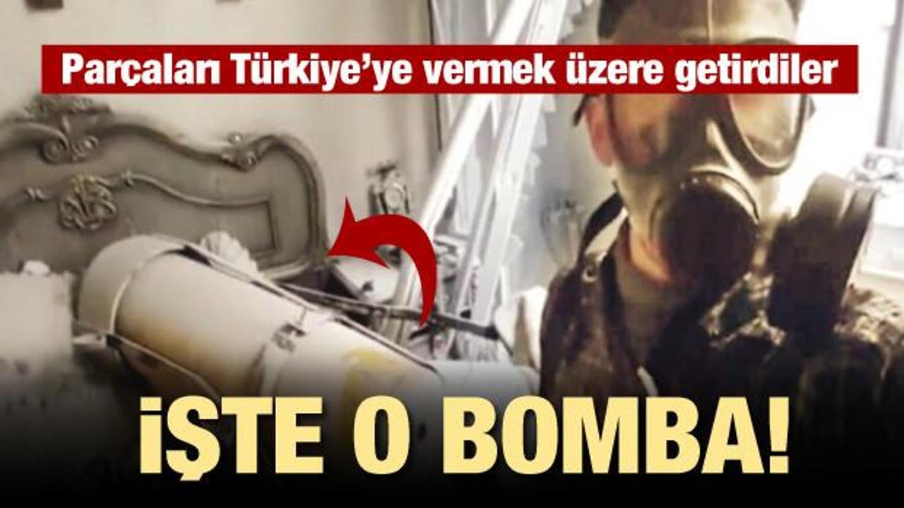İşte o kimyasal bomba! Parçaları Türkiye'ye...