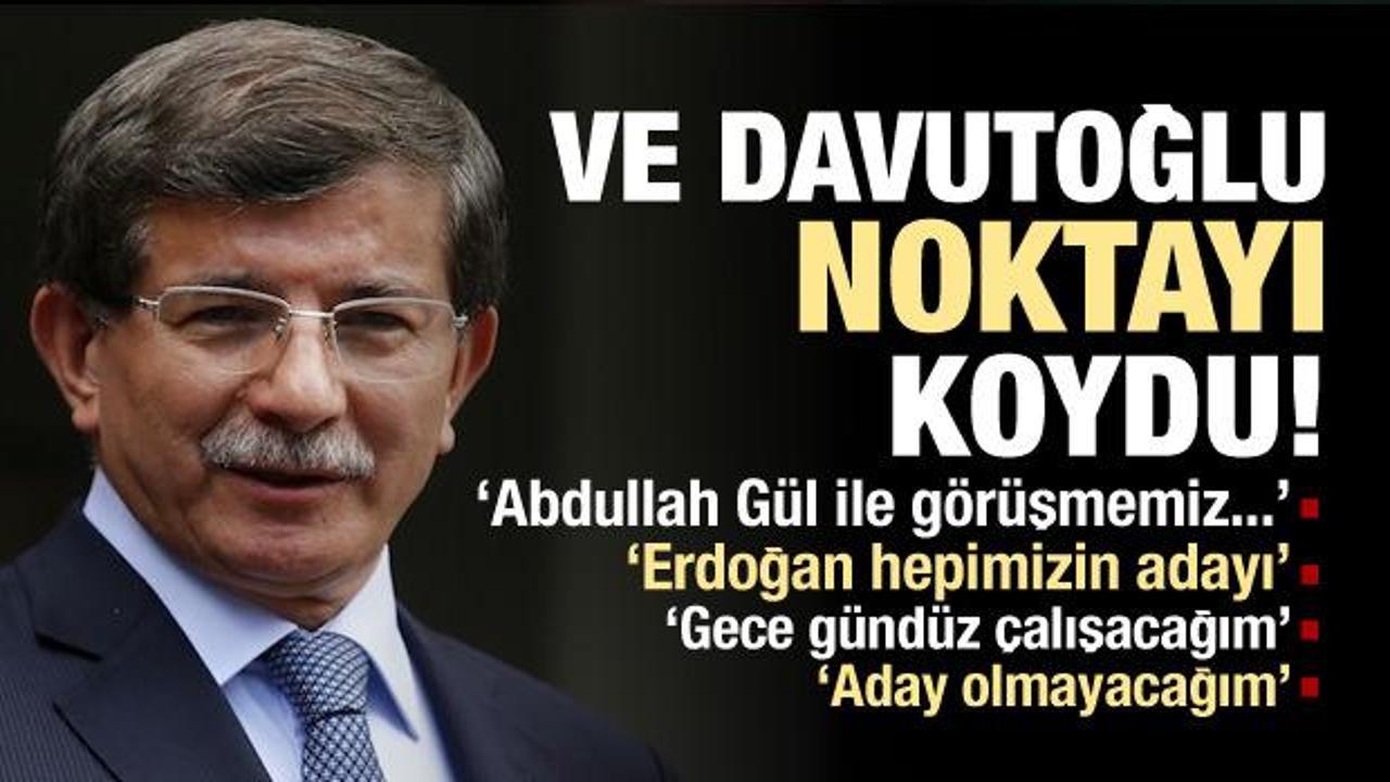 Ahmet Davutoğlu'ndan Erdoğan'a destek!