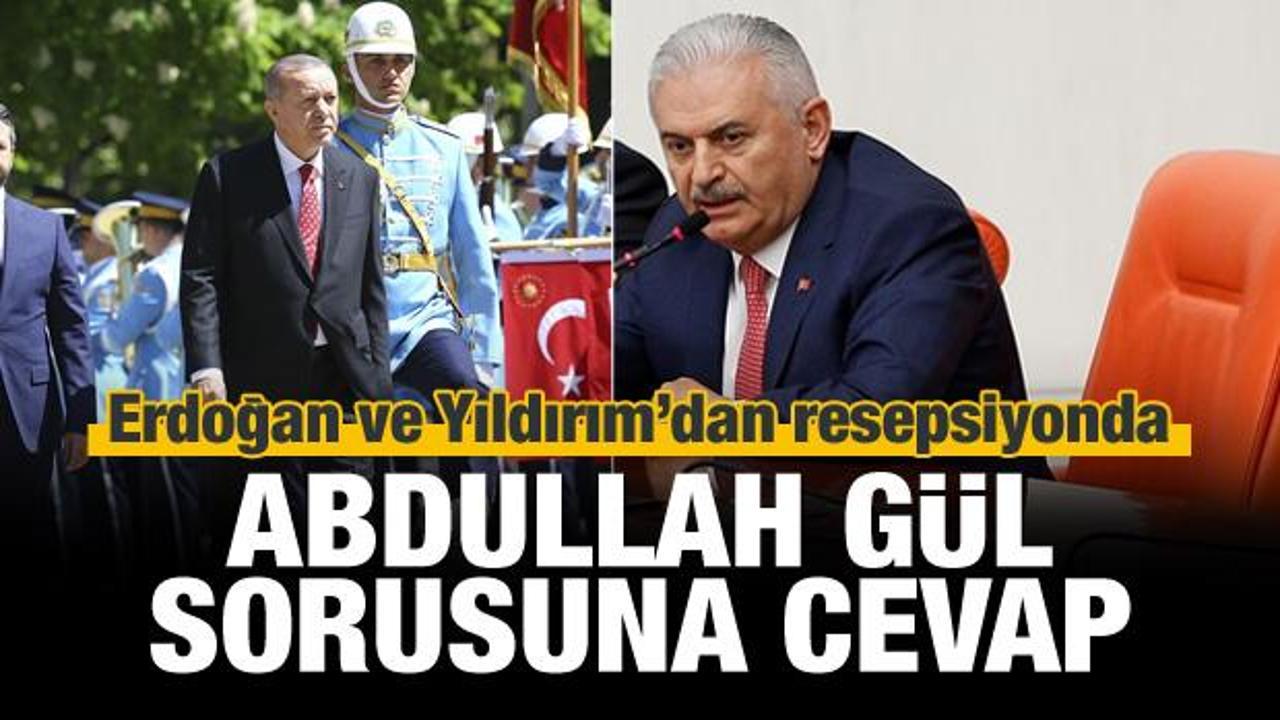 Erdoğan ve Yıldırım'dan Gül sorusuna cevap