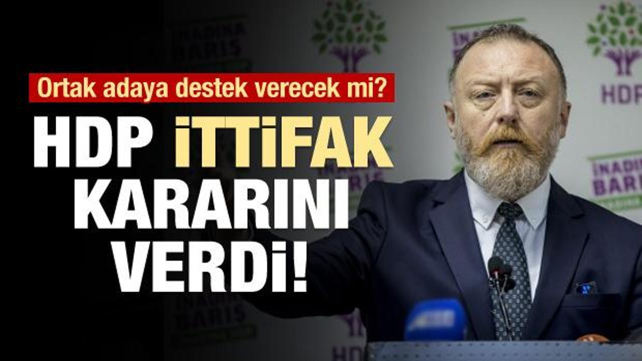HDP adaylık kararını açıkladı!