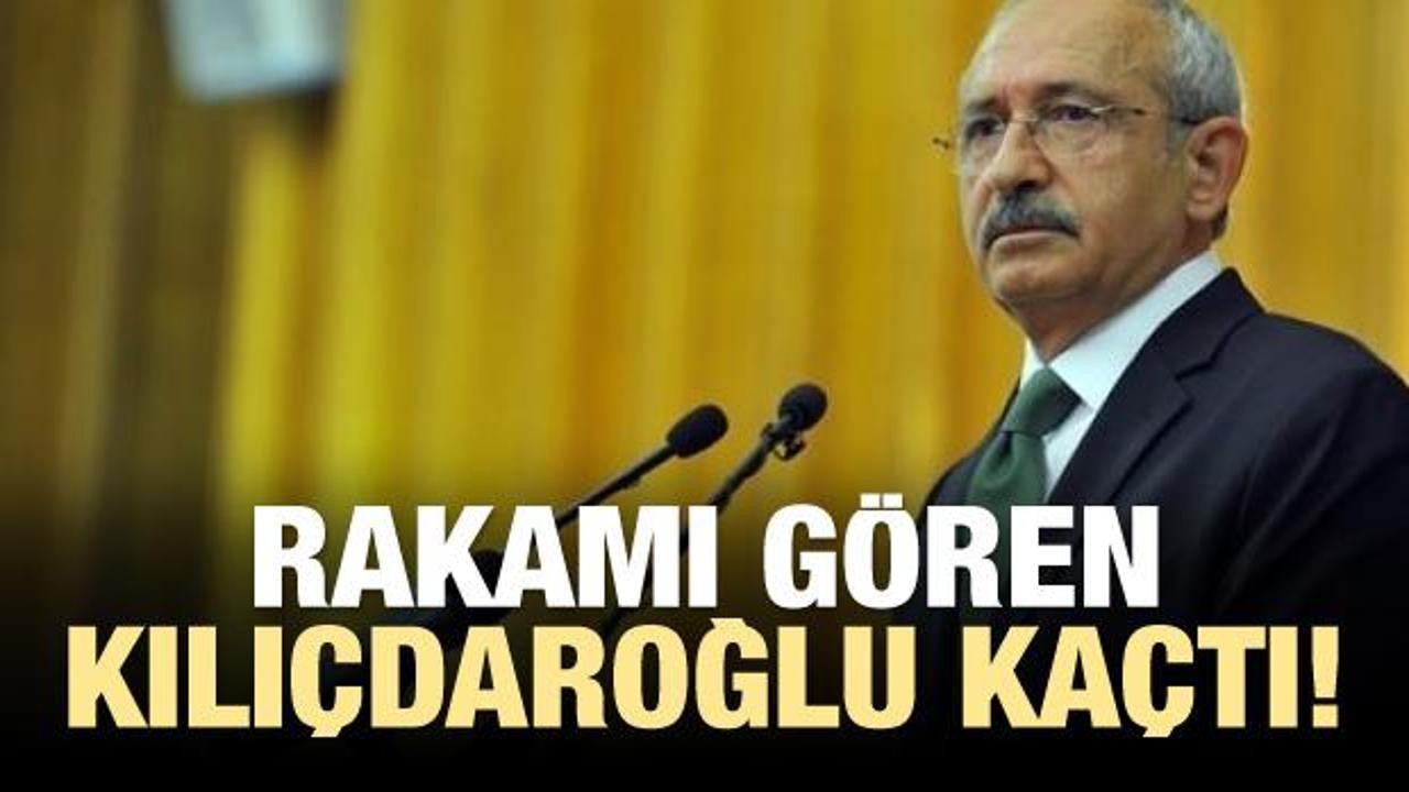 Rakamı gören Kılıçdaroğlu kaçtı!