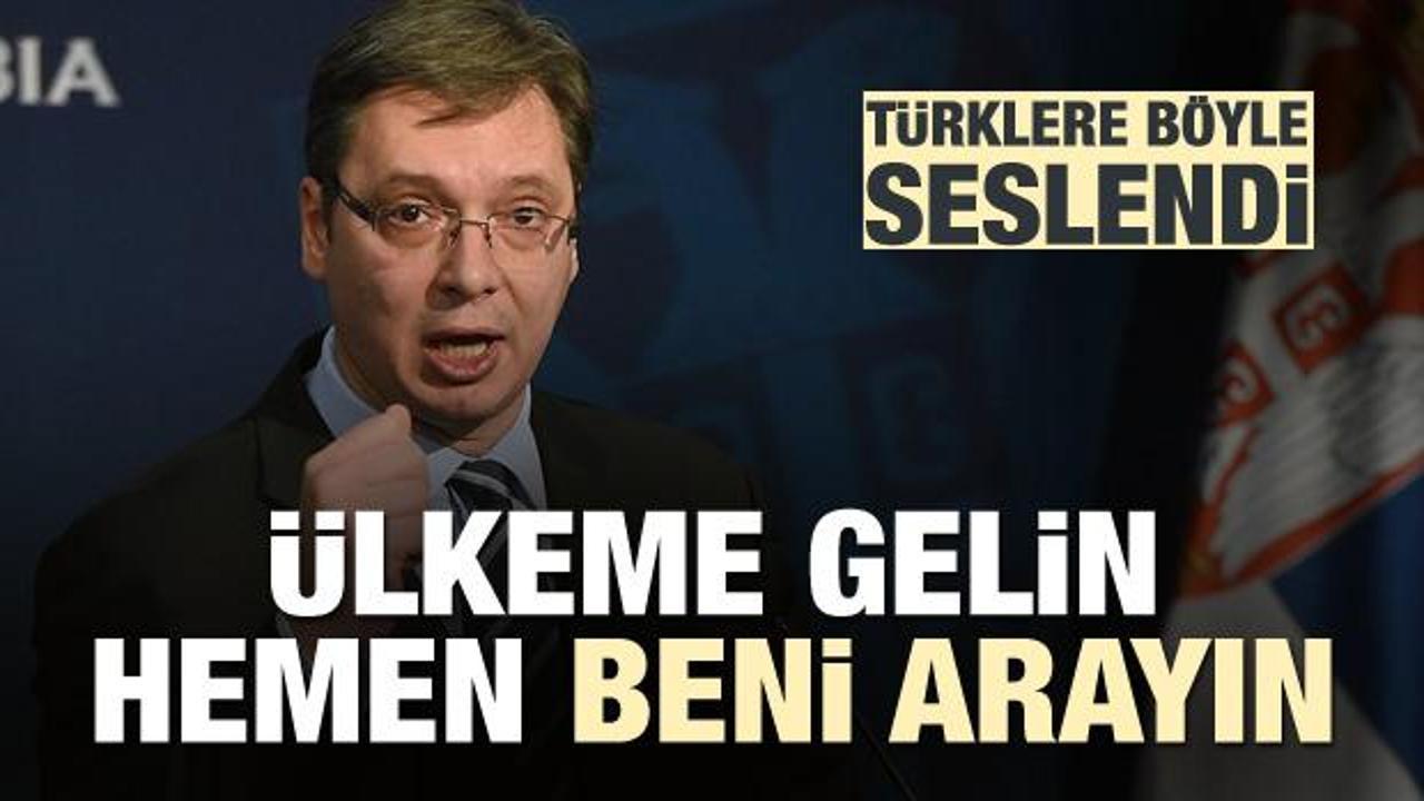 Vucic'ten Erdoğan'a teşekk&uuml;r ve T&uuml;rklere &ccedil;ağrı!