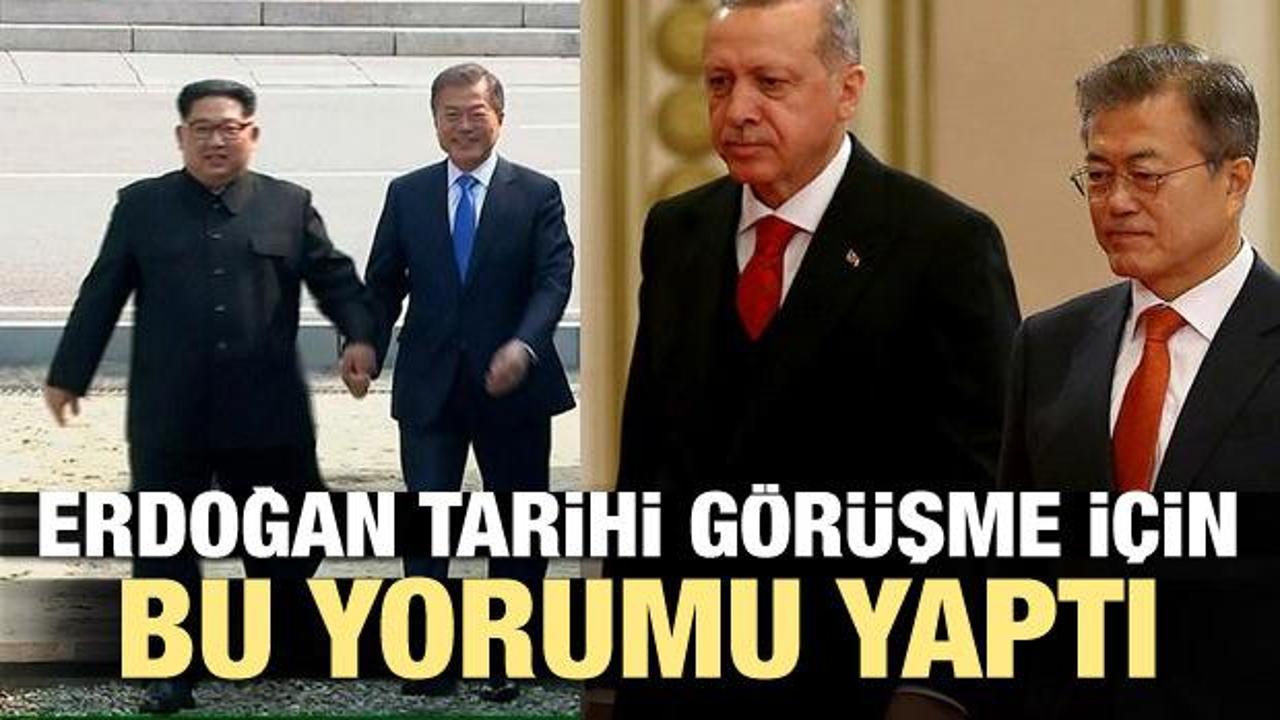 Erdoğan'dan tarihi görüşmeye ilk yorum