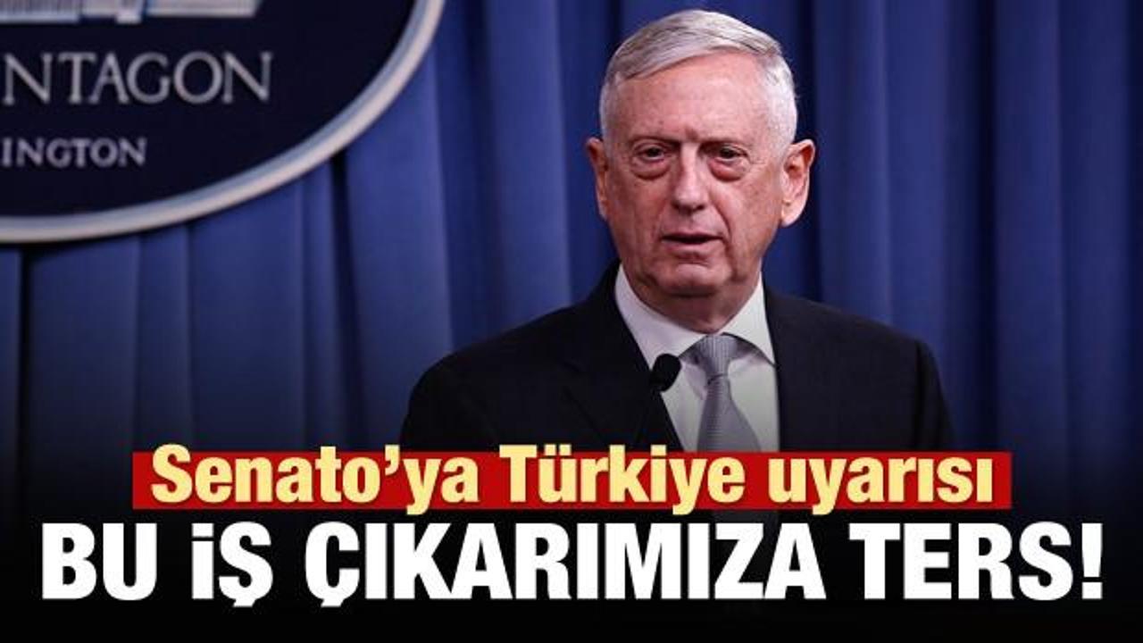 Pentagon'dan ABD Senatosu'na Türkiye uyarısı