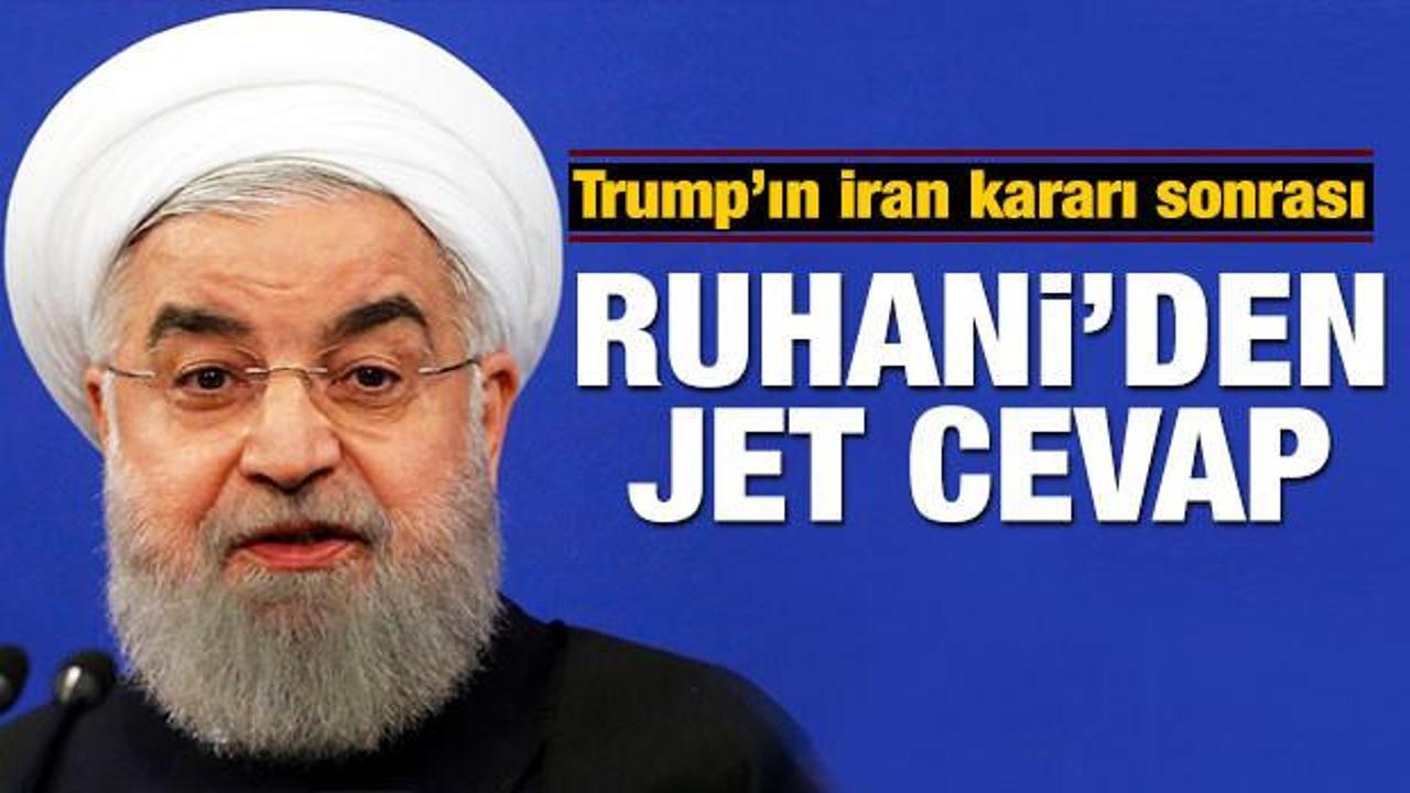 Ruhani'den Trump'a jet cevap!