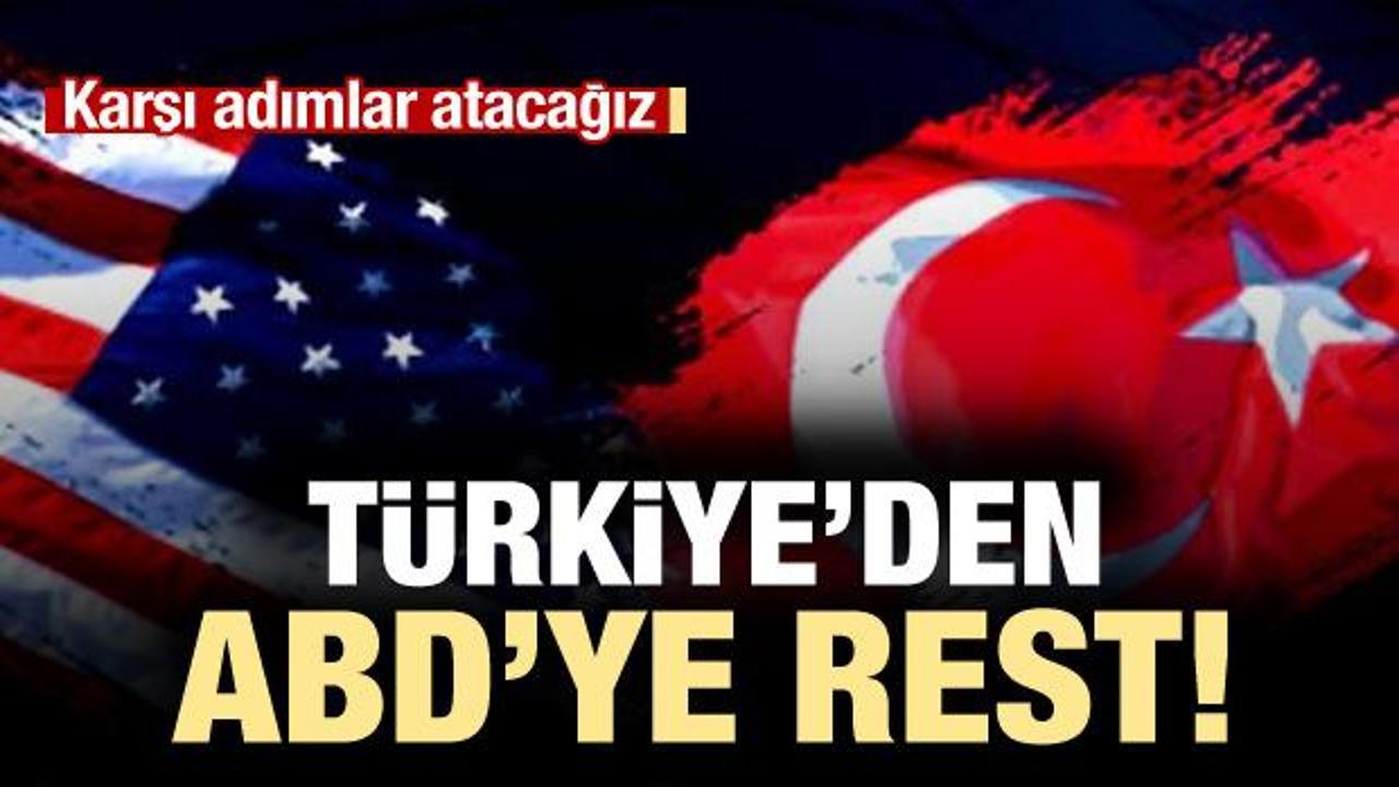 Türkiye'den ABD'ye tedbir resti