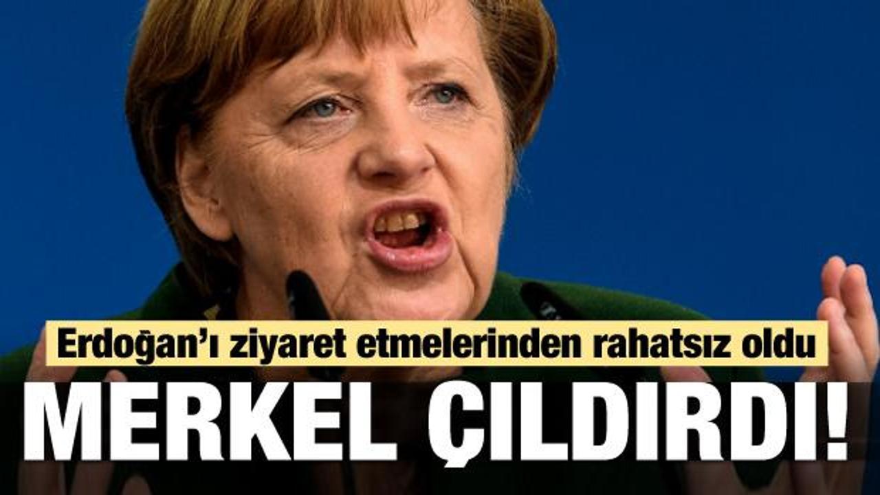 Erdoğan'ı ziyaret ettiler, Merkel çıldırdı