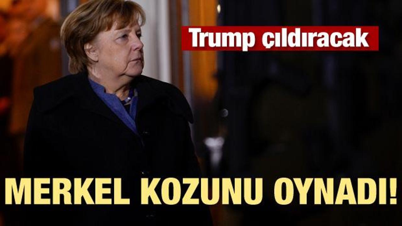 Merkel kozunu oynadı! Trump çıldıracak
