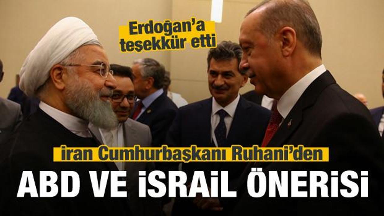 Ruhani'den ABD ve İsrail &ouml;nerisi