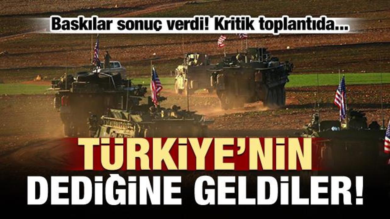 ABD, Türkiye'nin dediğine geldi!