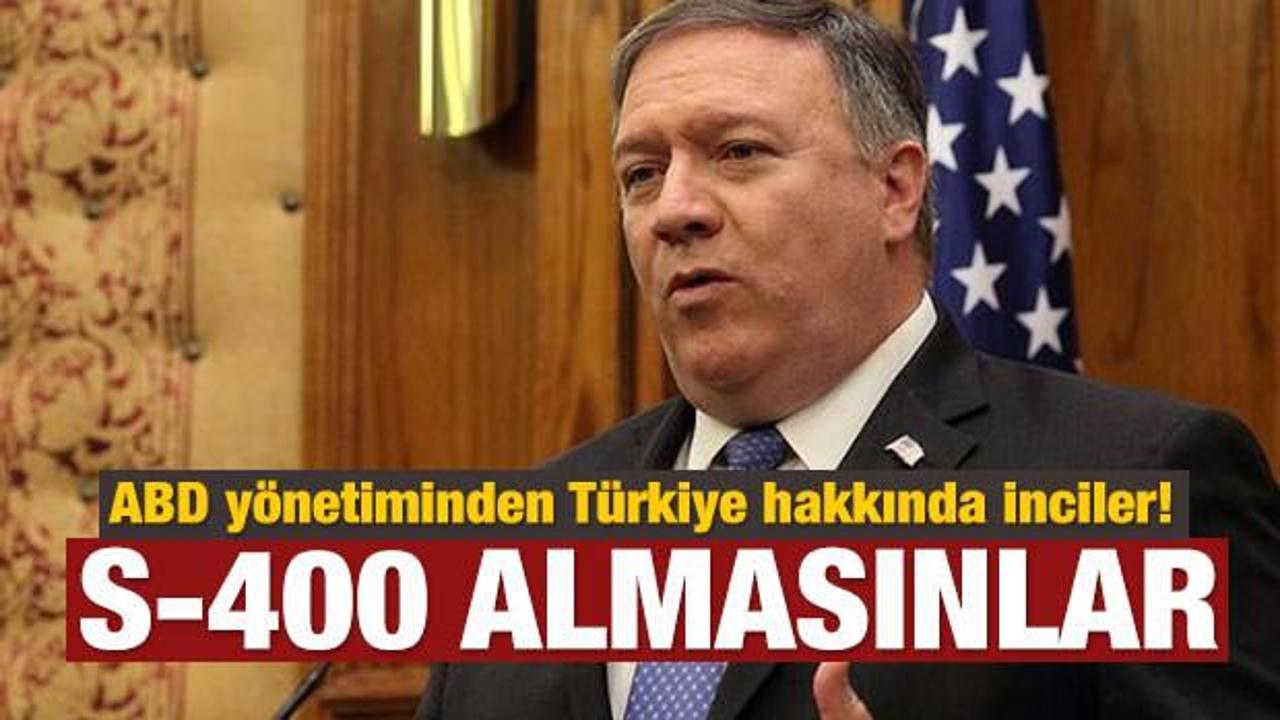 ABD yönetiminden Türkiye hakkında inciler!