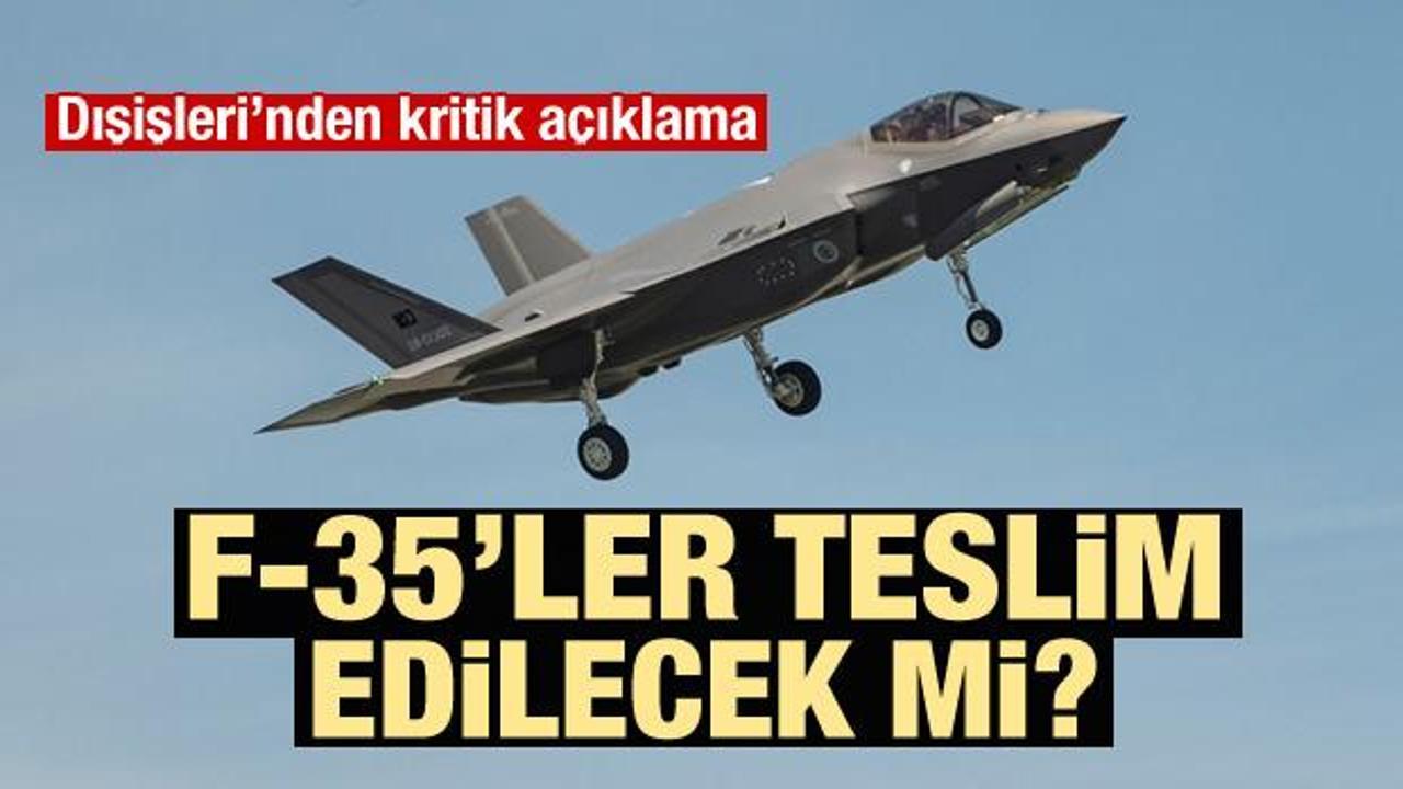 Mevlüt Çavuşoğlu'ndan F-35 açıklaması!