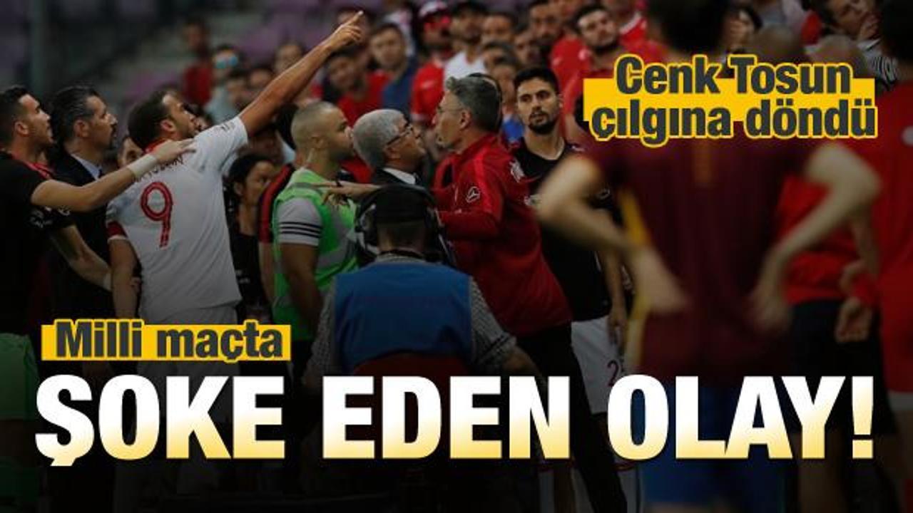 Milli ma&ccedil;ta şok! Cenk Tosun &ccedil;ılgına d&ouml;nd&uuml;