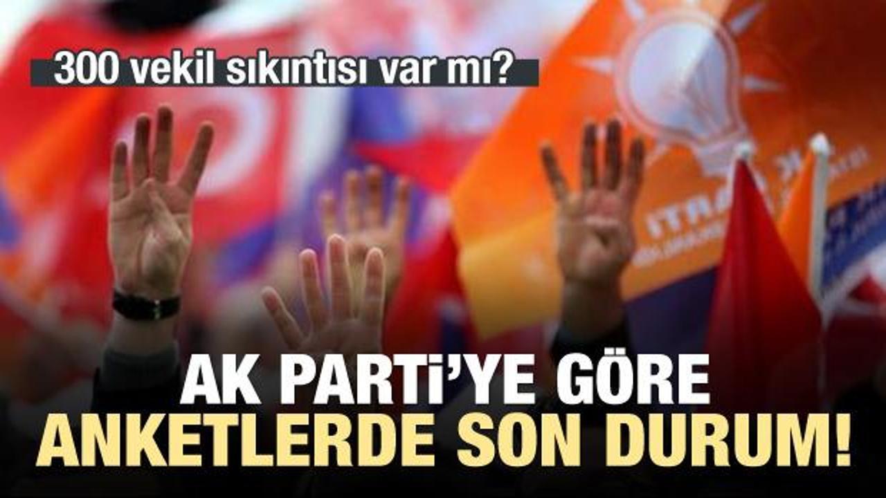 AK Parti'ye göre anketlerde son durum!