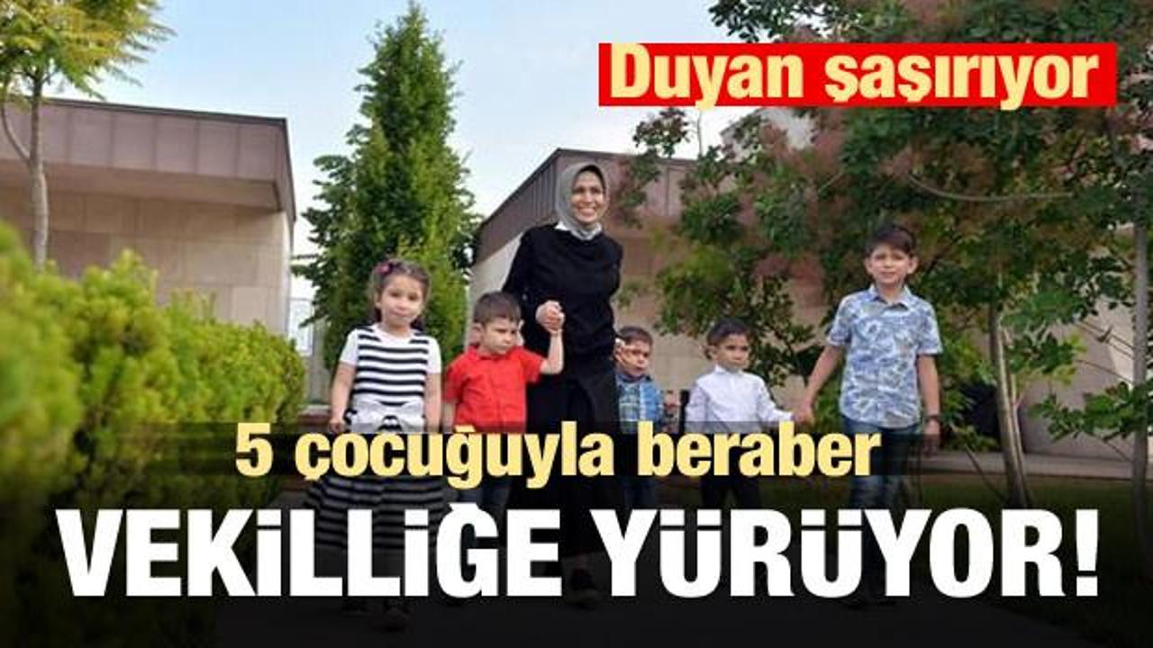 Asuman Erdoğan 5 &ccedil;ocukla vekilliğe y&uuml;r&uuml;yor