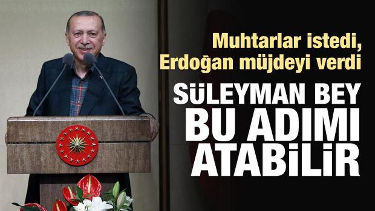 Erdoğan'dan m&uuml;jde: Sayın Soylu bu adımı atabilir