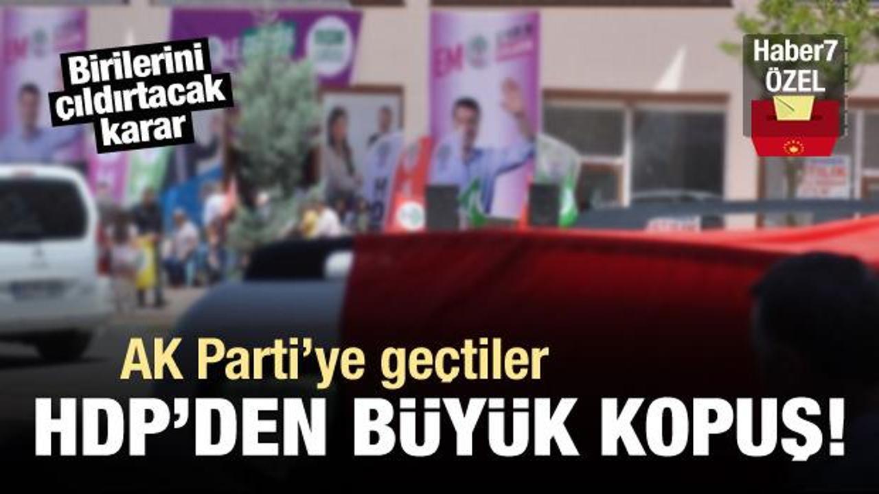 HDP'de büyük kopuş: AK Parti'ye geçtiler...