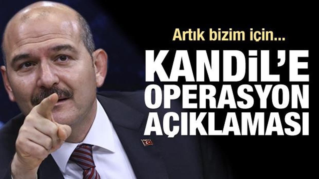 S&uuml;leyman Soylu'dan Kandil'e operasyon a&ccedil;ıklaması  