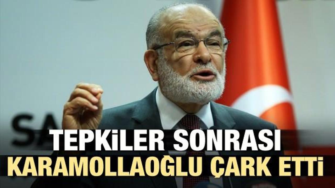 Tepkiler sonrası Karamollaoğlu &ccedil;ark etti
