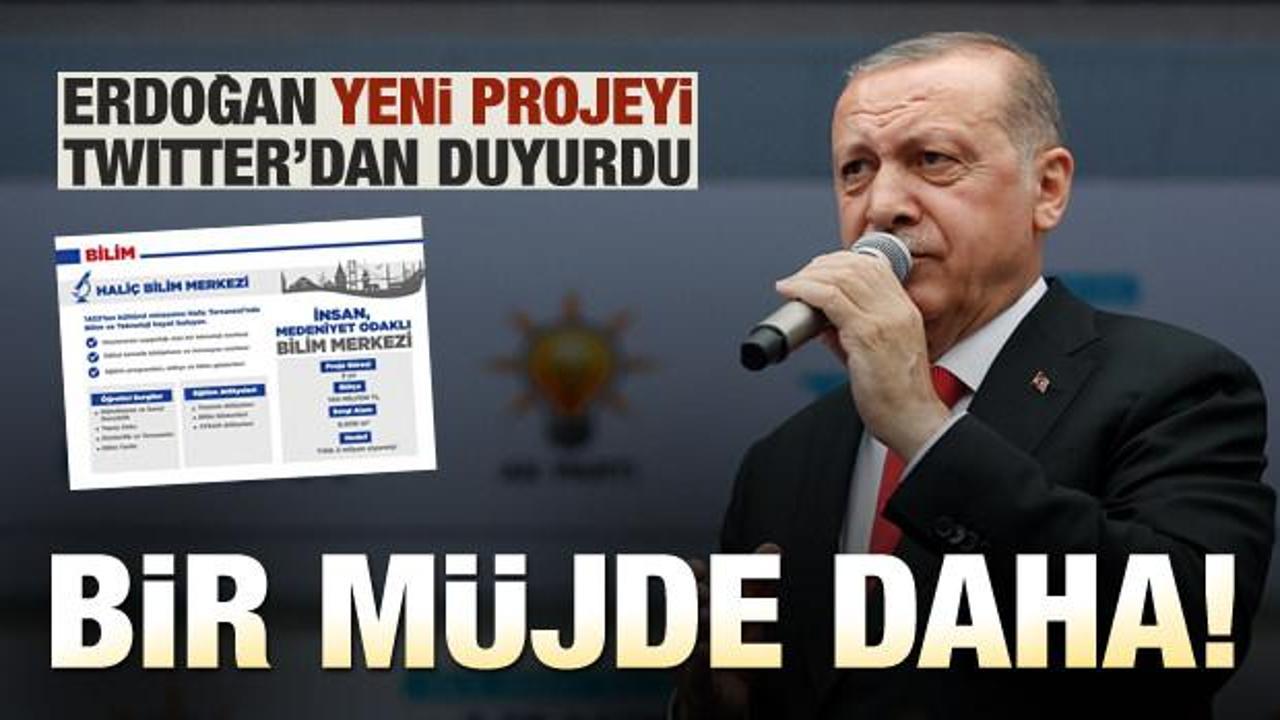 Cumhurbaşkanı Erdoğan'dan Bilim Merkezi müjdesi