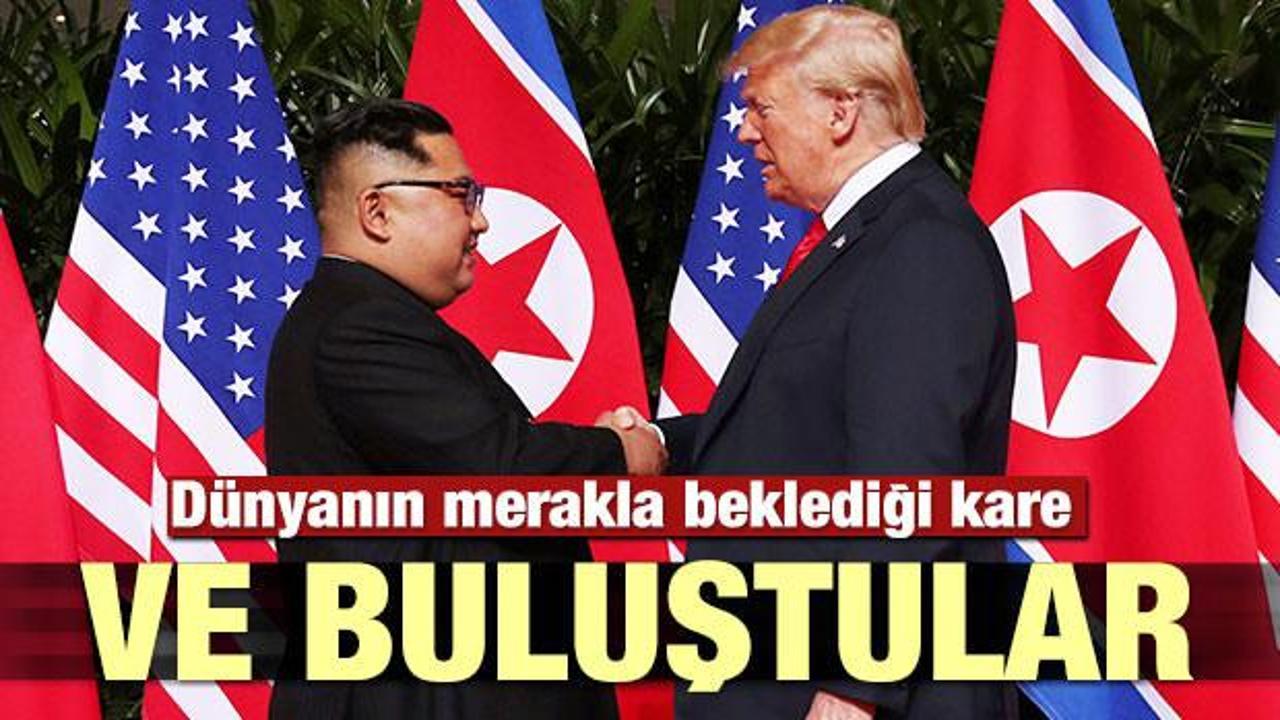 Trump-Kim Jong-un ile görüştü