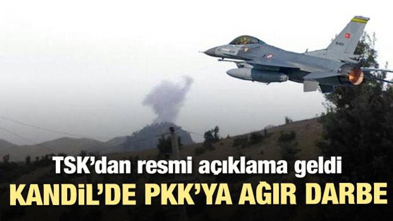 TSK'dan Kandil'de PKK'ya çok ağır darbe